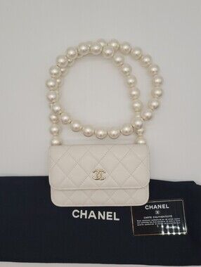CHANEL Quilted Mini Maxi Pearls WOC